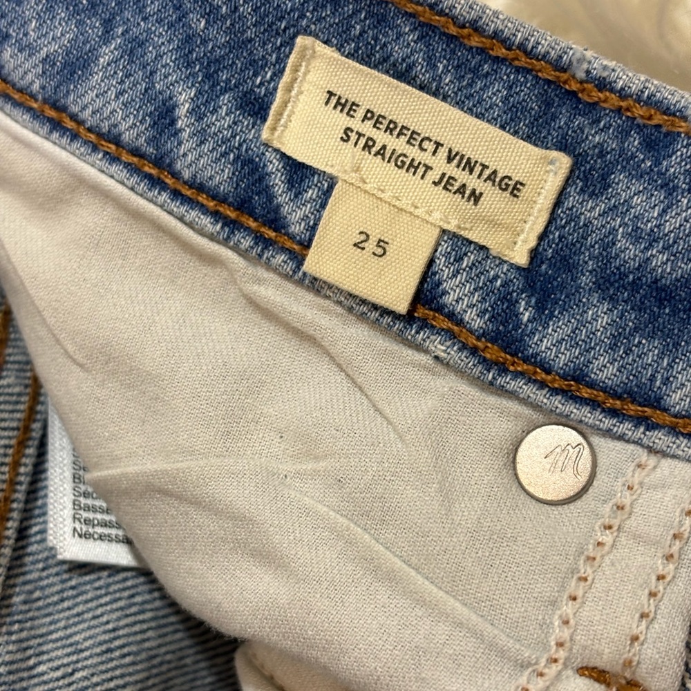 NWOT Madewell The Perfect Vintage Straight Jean High Rise - Picture 12 of 16